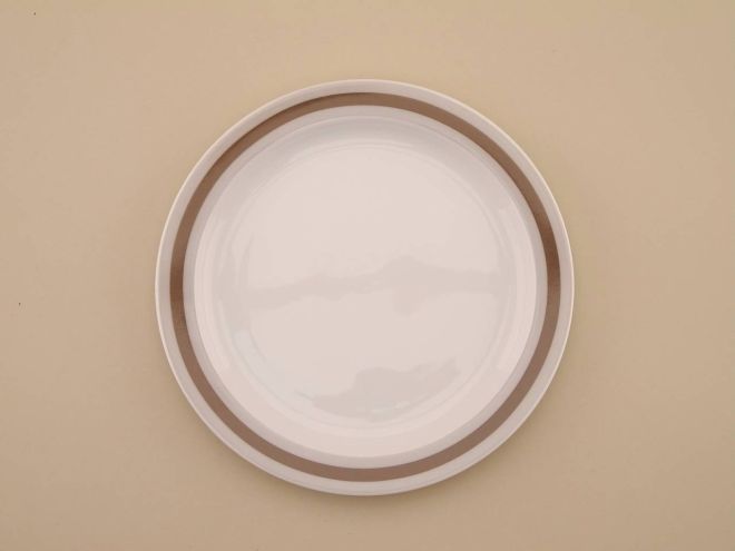 Kuchenteller Dessertteller aus der vintage alten Serie Duo Baltic design Ambrogio Pozzi für Rosenthal Porzellan