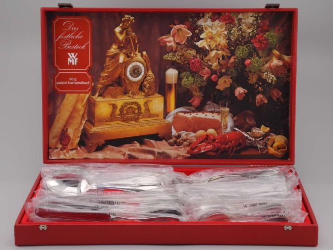 WMF Englische Rose 90 versilbert Komplettbesteck OVP