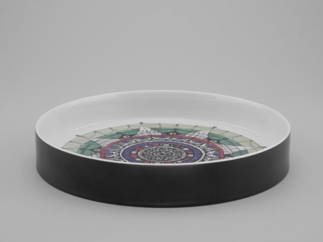 Hans Theo Baumann Schale bunt Rosenthal