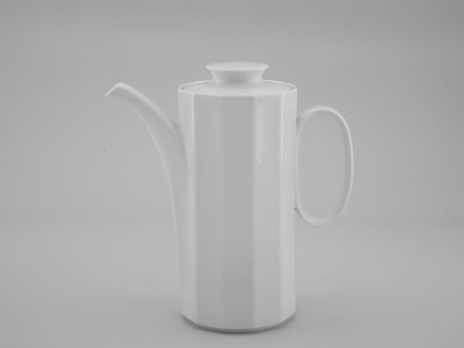 Rosenthal Polygon uni weiss Kaffeekanne