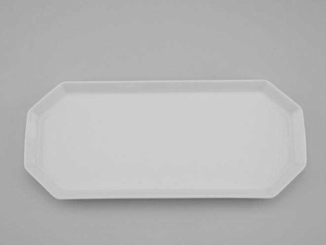 Rosenthal Polygon uni weiss Königskuchenplatte