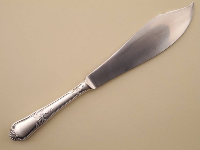 Tortenmesser Tortenschwert 800 Silber vintage alte Serie Rokoko 208 von Auerhahn Bestecke Silberbesteck