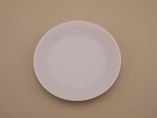 Kuchenteller aus der vintage alten Serie Snowtop von Porsgrund Norwegen Norway Porzellan
