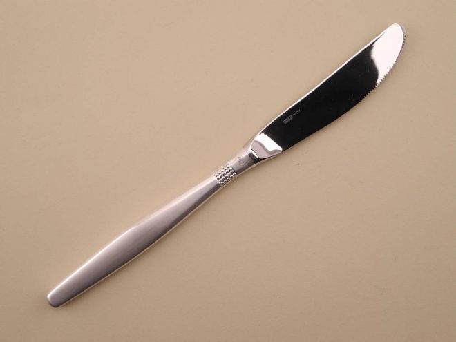 Tafel-Messer/Tafelmesser/24,5 cm.BS-Jan Wellem.90/Versilbert.Mit Gebrauchsspuren 