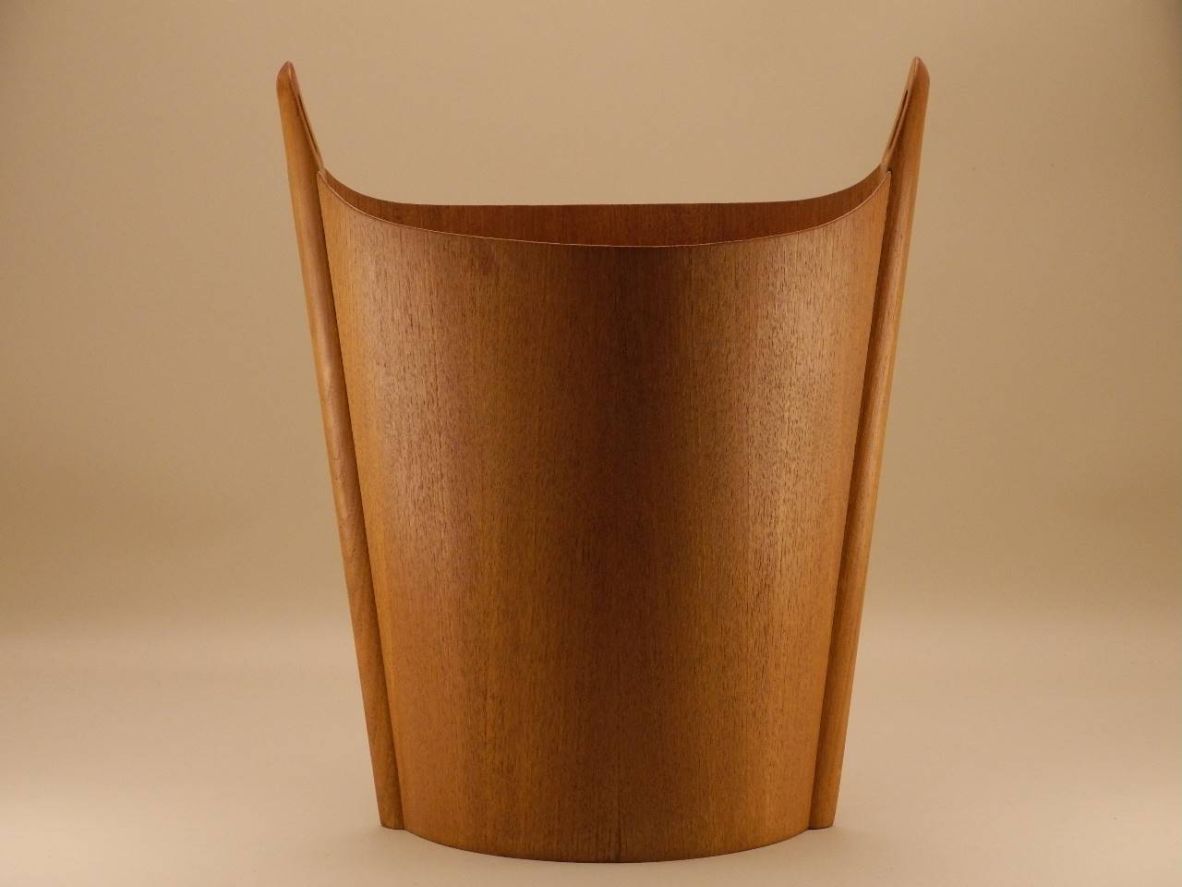 Vintage Teak Papierkorb Einar Barnes P.S: Heggen Norwood