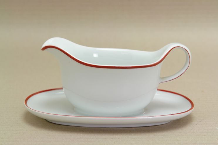 Arzberg 1382 Rotrand Sauciere 50er