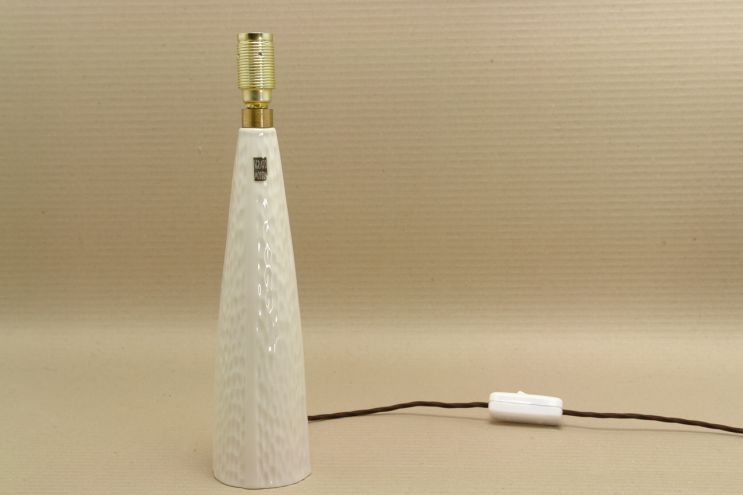 Scrafo Modern Porzellan Lampenfuß Tischlampe weiss