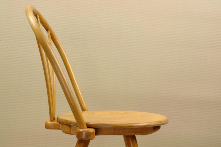 Vintage Bugholz Stuhl helles Holz blond wood
