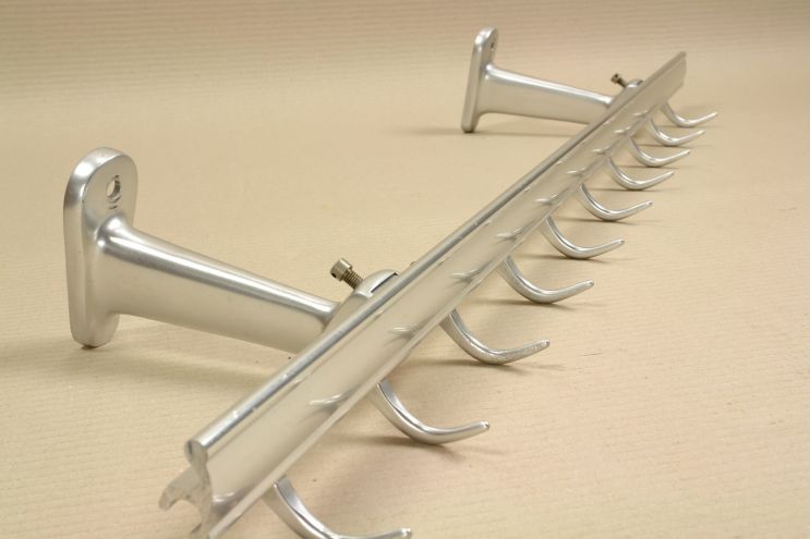 Vintage Gaderobe Aluminium industrial