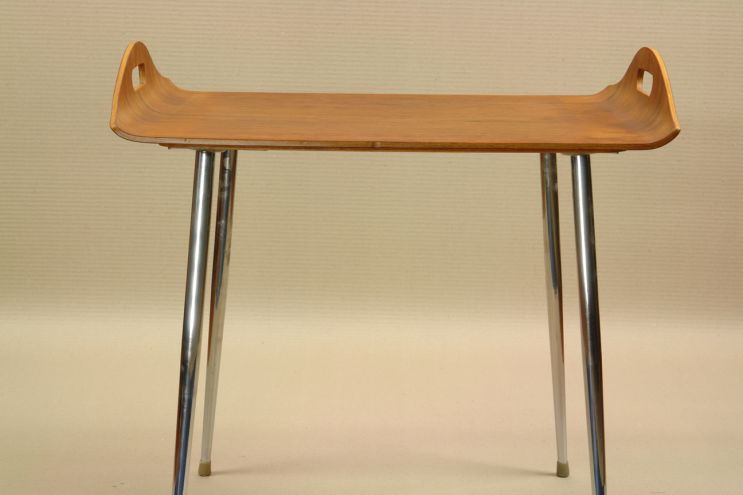 Vintage Beisteller Teak Chrom