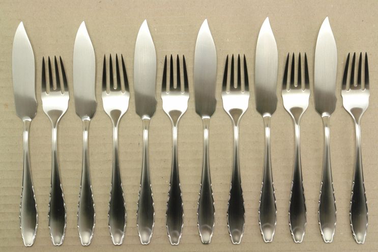 WMF 2300 cromargan Fischbesteck 6 Personen