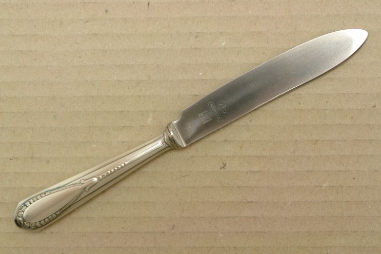 WMF 400 Röschen versilbert Dessertmesser breit