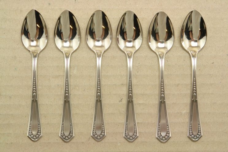 WMF 400 Röschen versilbert Mokkalöffel 6er Set