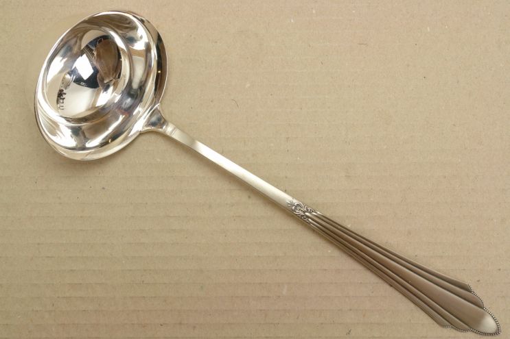 WMF Fächermuster 900 versilbert 90 Suppenkelle aV