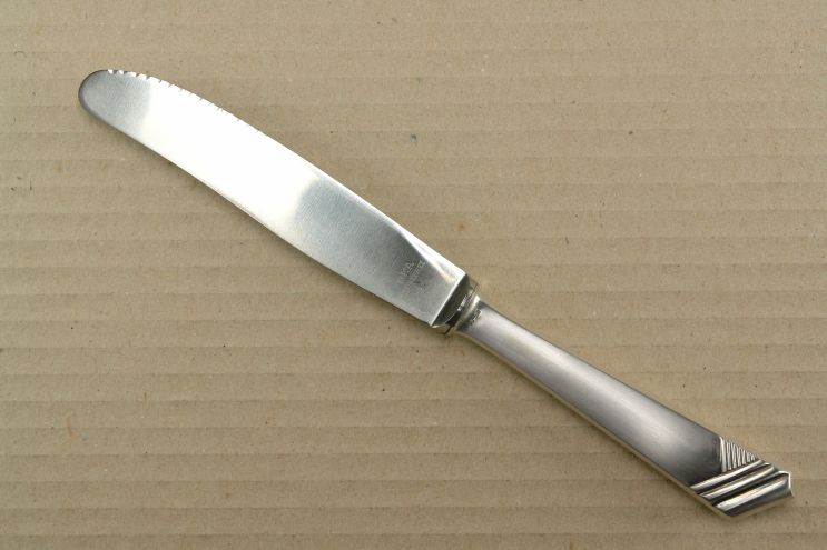 Oka 129 Paris Art Deco versilbert 90 Tafelmesser Welle