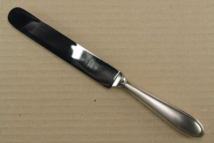 WMF 500 Perlrand versilbert 90 Tafelmesser englische Klinge