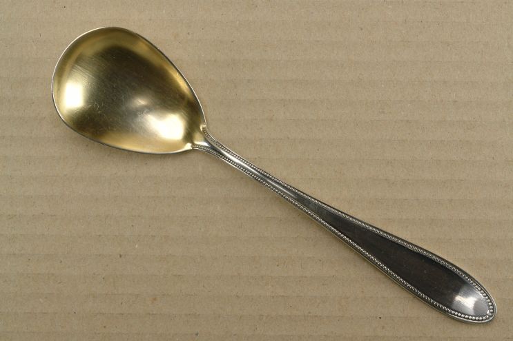 WMF 500 Perlrand versilbert 90 Sahnelöffel gold