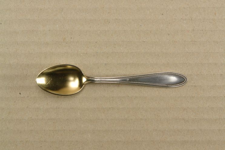 WMF 500 Perlrand versilbert 90 Mokkalöffel gold