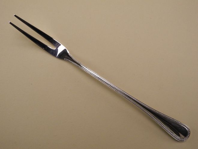 Wilkens Perlstab Louis XVI 90 versilbert Fleischgabel
