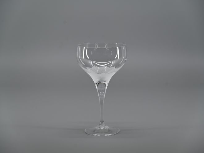Sektschale aus der Serie Lotus mit dem Dekor Relief von Rosenthal Glas