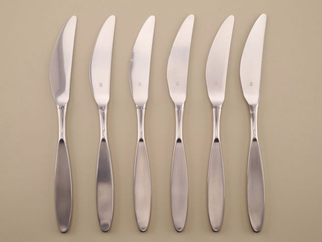 6 Messer TSpeisemesser Cromargan aus der vintage alten Serie Edinburgh geschmiedet von WMF Besteck
