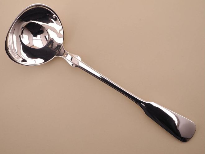 Suppenkelle Suppenschöpfer aus der vintage alten Serie Spatenform versilbert mit 90 90er Auflage von WMF