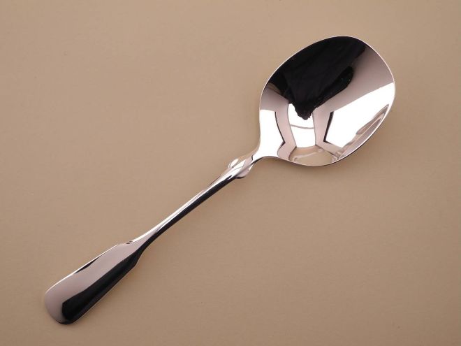 Kartoffellöffel Vorlegelöffel aus der vintage alten Serie Spatenform versilbert mit 90 90er Auflage von WMF