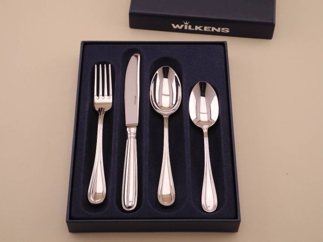 Wilkens Schwedisch Faden 18/10 Edelstahl Kinderbesteck Set