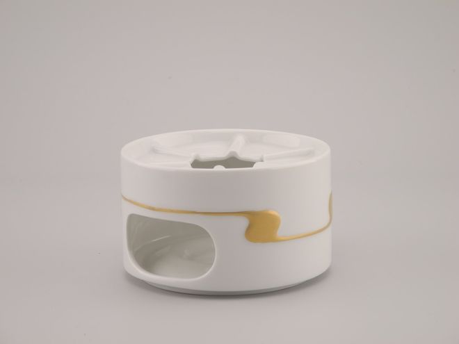 Rosenthal Asimmetria Goldraster Stövchen