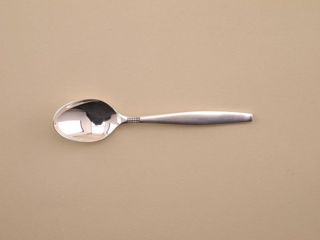 Mokkalöffel Espressolöffel vintage alte Serie Dänisch Perl 90 90er versilbert Auflage BSF Silberbesteck