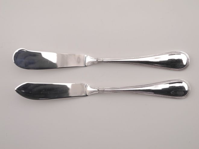 Auerhahn Perl 90 versilbert Butter & Käsemesser