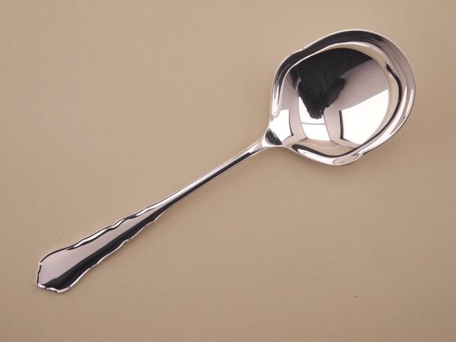 Kartoffellöffel Servierlöffel vintage alte Serie Chippendale 2100 90 versilbert Auflage von WMF Silberbesteck