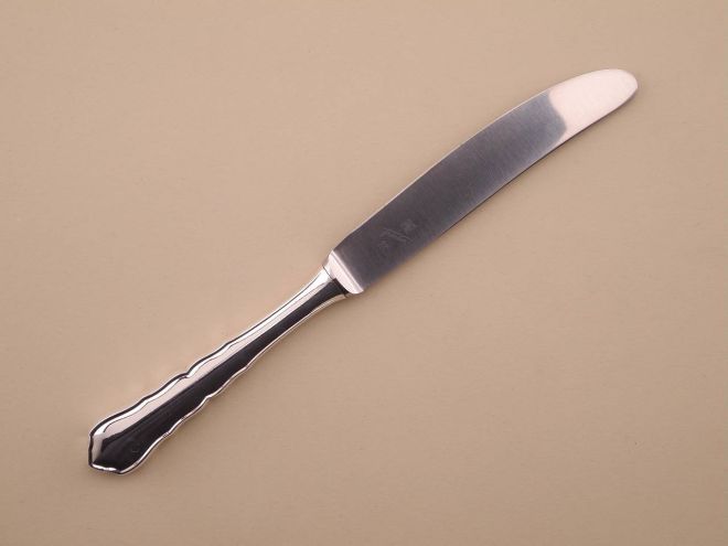Dessertmesser Vorspeisenmesser Friodur vintage alte Serie Chippendale 2100 90 versilbert Auflage von WMF Silberbesteck