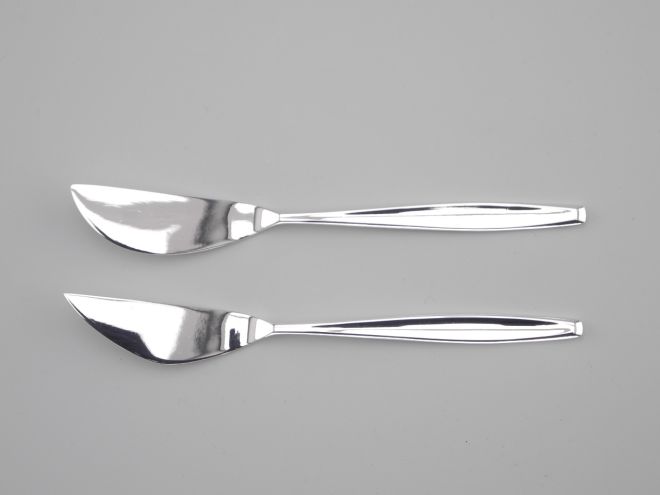 BSF Madame 90 versilbert Butter & Käsemesser