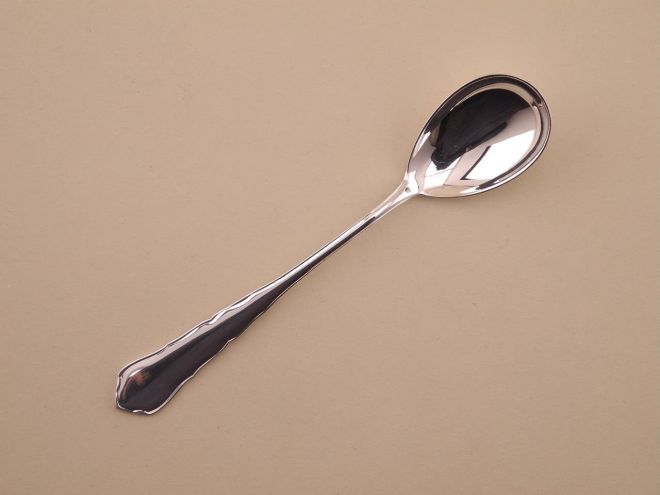 Kompottlöffel Eislöffel vintage alte Serie Chippendale 2100 90 versilbert Auflage von WMF Silberbesteck