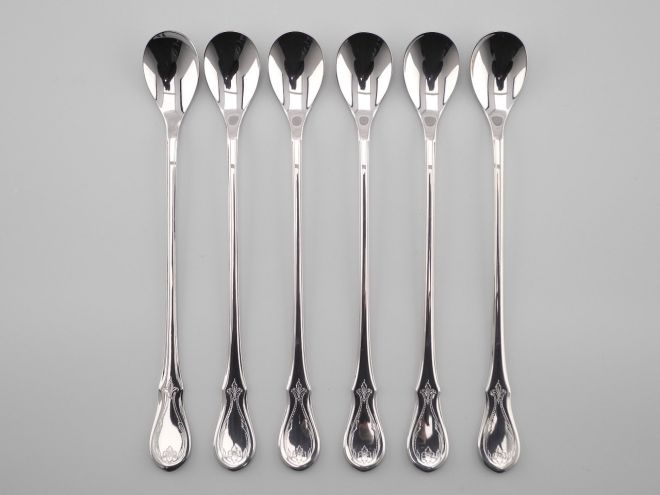 WMF Würzburger Gravur cromargan Limonadenlöffel Set