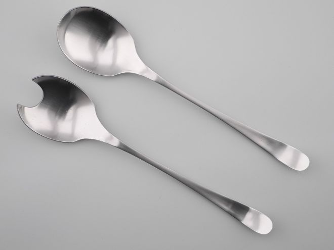 Gemüselöffel Servierlöffel aus der Serie Kurve matt Edelstahl design Tapio Wirkkala für Rosenthal
