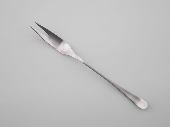 Fleischgabel Serviergabel aus der Serie Kurve matt Edelstahl design Tapio Wirkkala für Rosenthal
