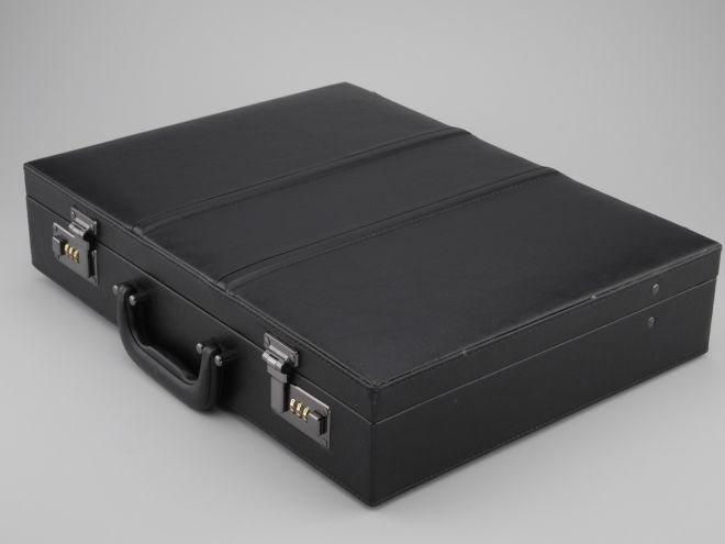 Besteckkoffer schwarz Kunstleder 68T 2
