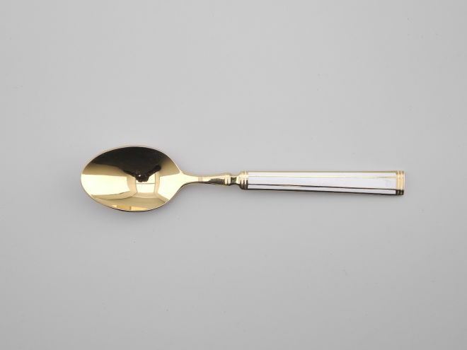 Gallo Cloisonne Gold weiss Kaffeelöffel