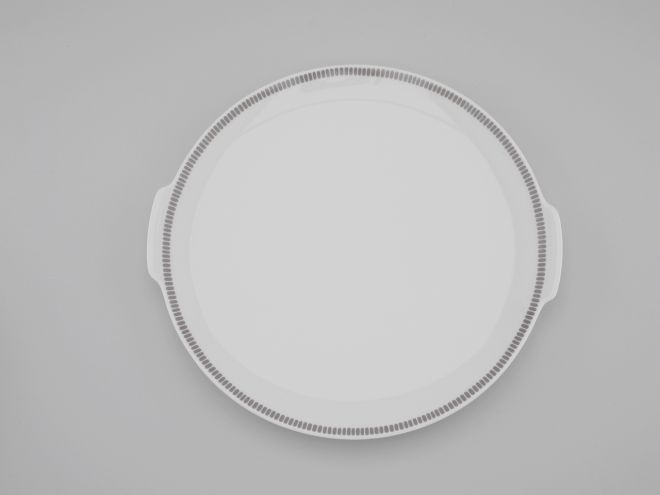 Kuchenplatte mit grafischem Dekor Onyx aus der Serie Medaillon vintage design Baumann für Thomas