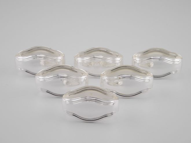 Serviettenringe WMF Fadenmuster versilbert