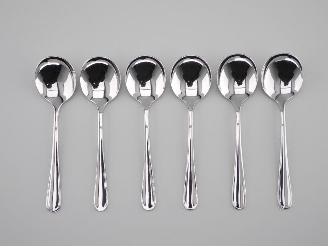 WMF Koblenz Cromargan Tassenlöffel Set aV