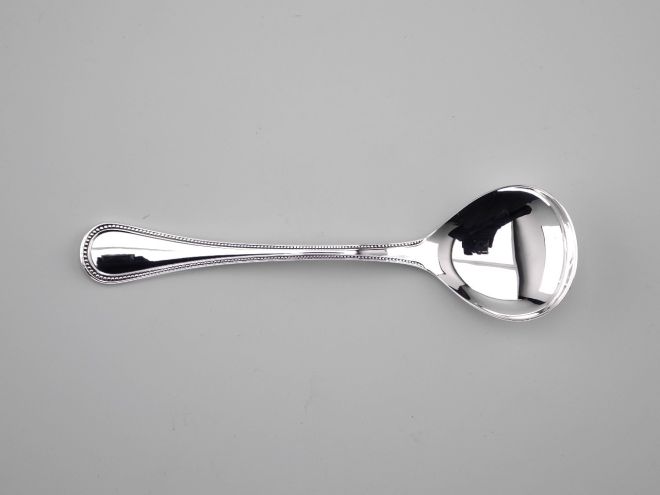 Zuckerlöffel aus der Serie Perland moderne Version 90er Auflage Silberbesteck von WMF