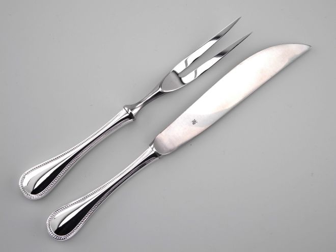 WMF Perlrand neue Version versilbert Tranchierbesteck