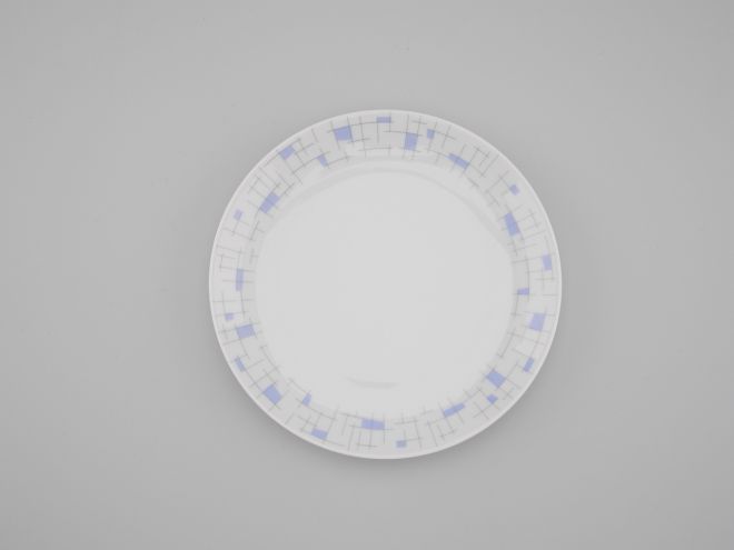 Arzberg 1495 Gitterdekor blau Kuchenteller