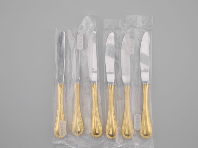 WMF Perlrand neue Version Gold Obstmesser Set