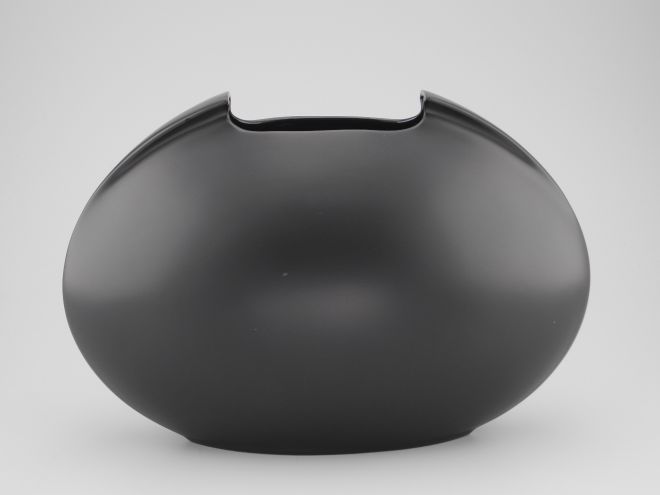 Rosenthal Tasca Vase schwarz porcelain noire vintage Design Lino Sabattini für Rosenthal Porzellan