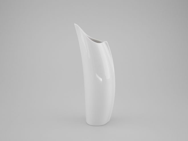 Lino Sabanttini Penguin weisse Vase vintage Porzellan 80er Jahre Design von Rosenthal