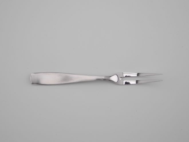 Kleine Fleischgabel Konfektgabel vintage alte Serie 2716 in Edelstahl von Carl Hugo Pott Solingen Bestecke